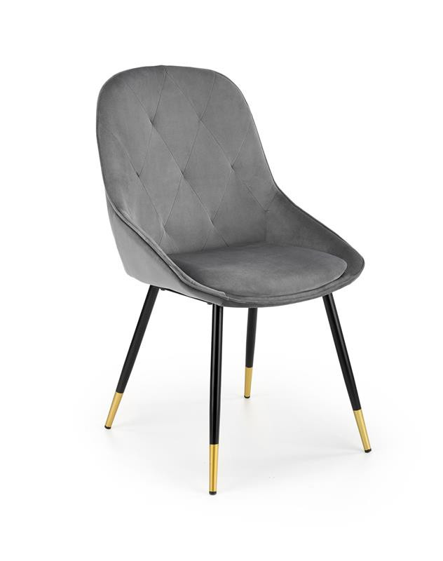Poze Scaun K437 Velvet Gri – l49 x A55 x h88 cm