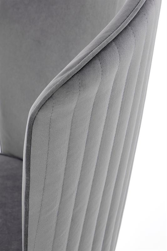 Poze Scaun K446 Velvet Gri – l51 x A55 x h86 cm