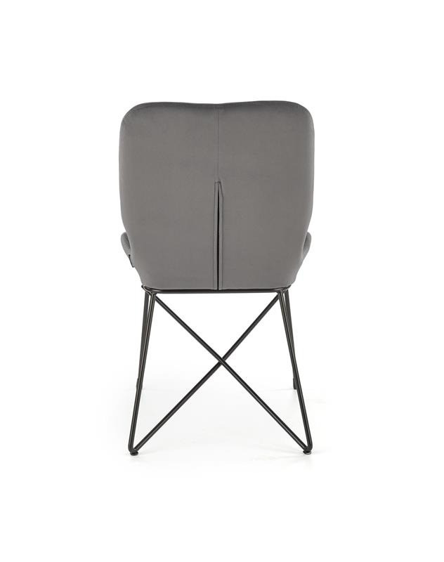 Poze Scaun K454 catifea gri – H83 cm