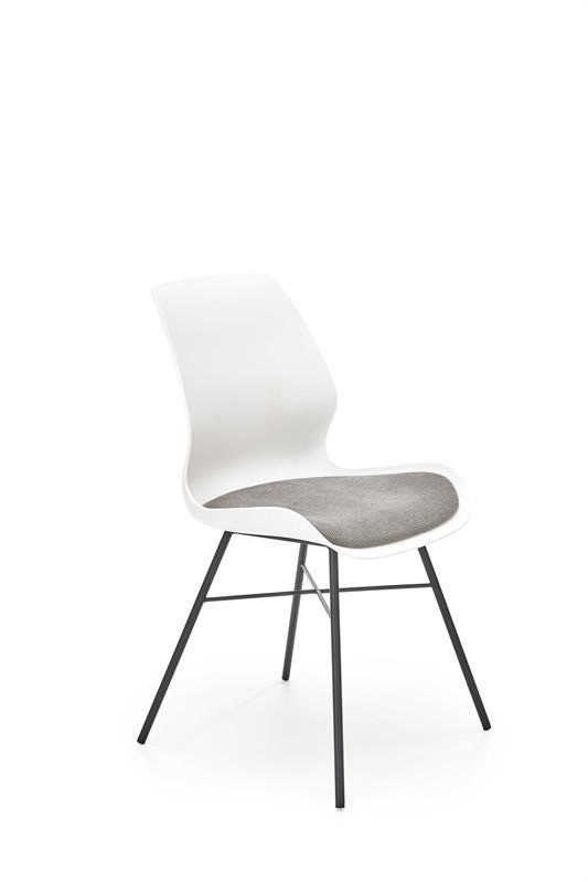 Poze Scaun K488 Alb / Gri - H86 cm