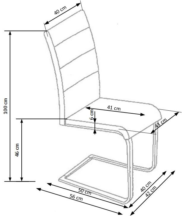 Poze Scaun K85 piele ecologica cappucino