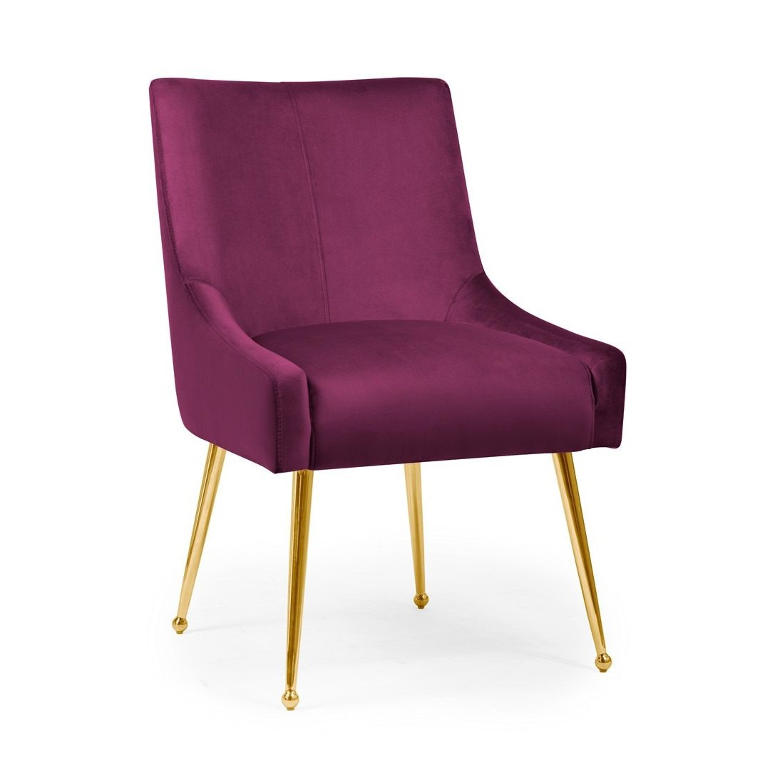 Poze Scaun Sizar burgundy/gold – H86 cm