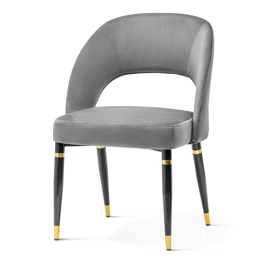 Poze Scaun tapitat Diva gri - H84 cm