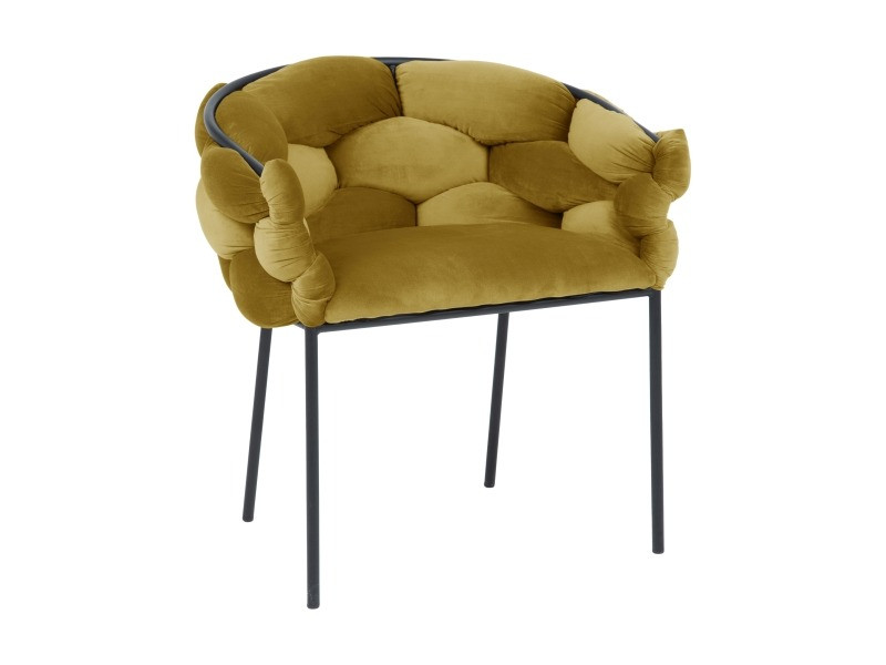 Poze Scaun tapitat Norte Velvet – Mustariu