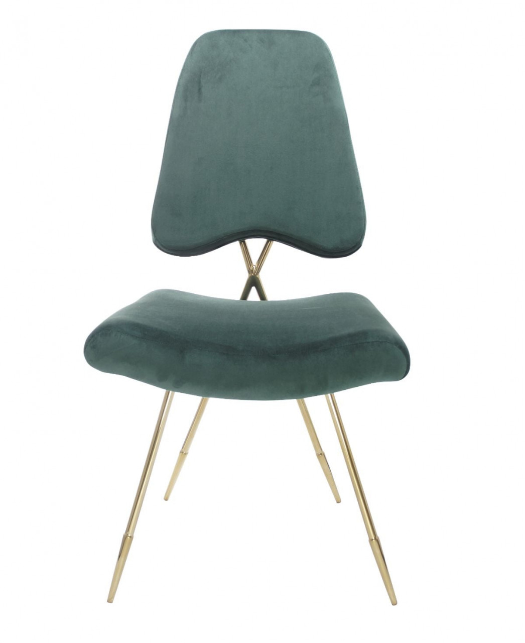 Poze Scaun tapitat Salvadore verde/gold – H93 cm