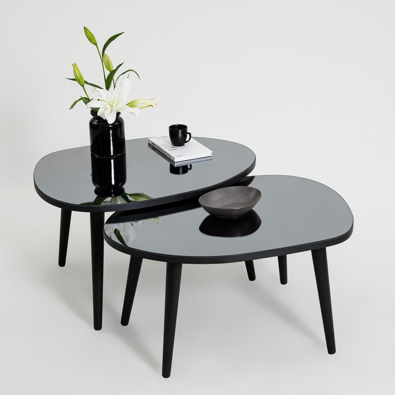 Poze Set 2 mese de cafea Gusto negre