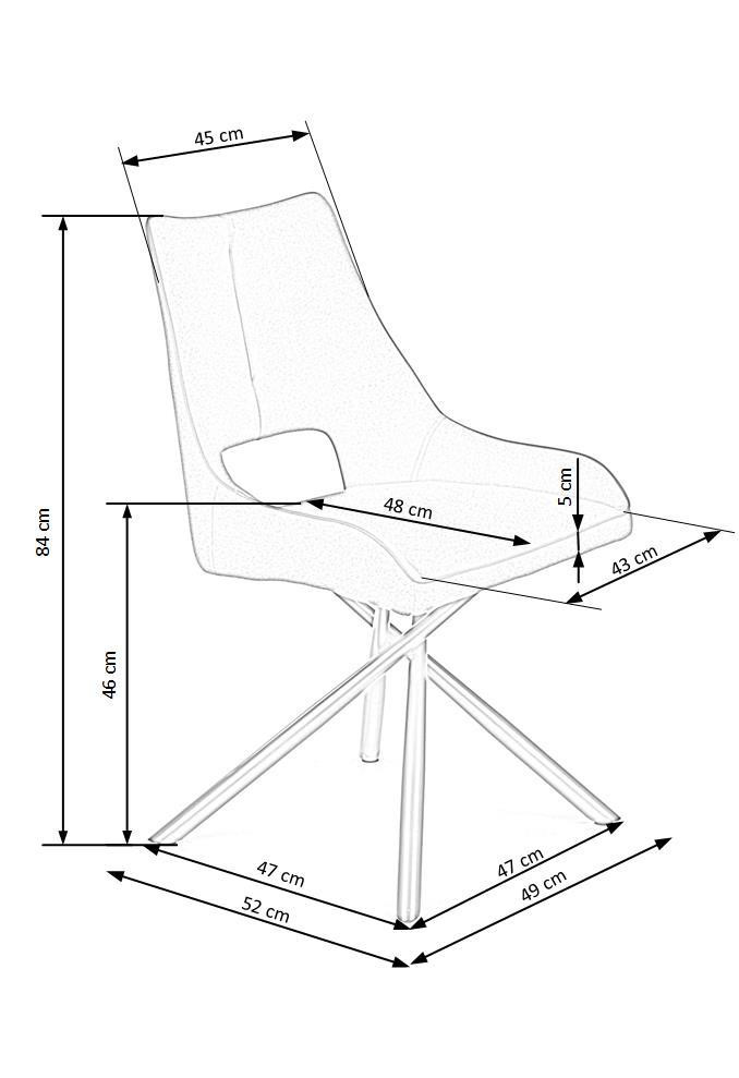 Poze Set masa extensibila Derrick L160-200 cm + 4 scaune K409 gri