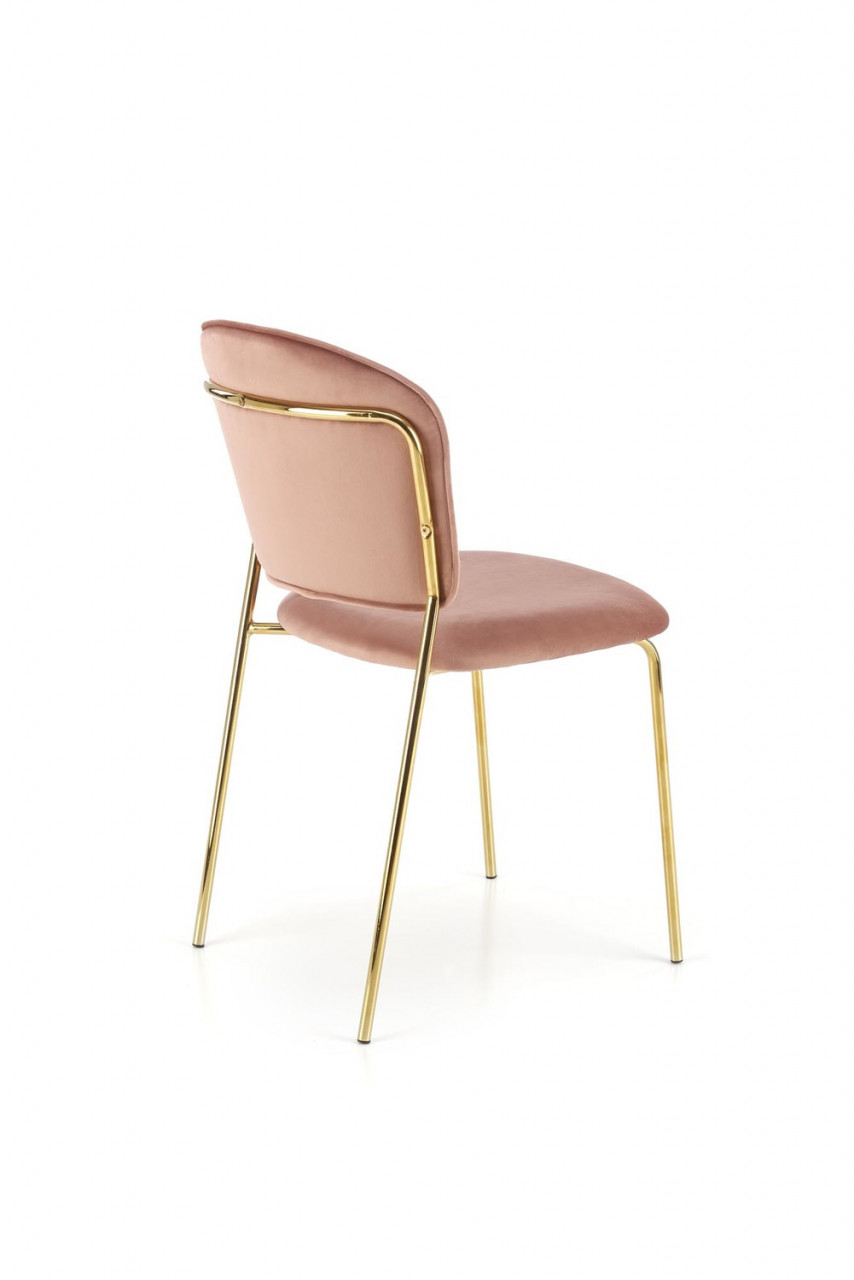 Poze Set masa extensibila Galardo + 4 scaune K499 velvet roz