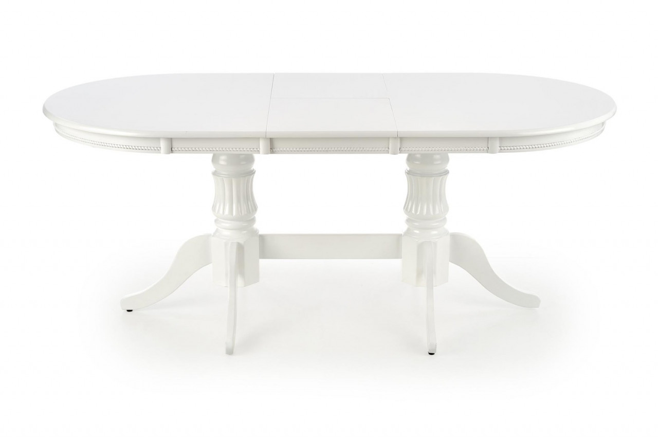 Poze Set masa extensibila Joseph L150-190 cm + 4 scaune Barock gri/alb
