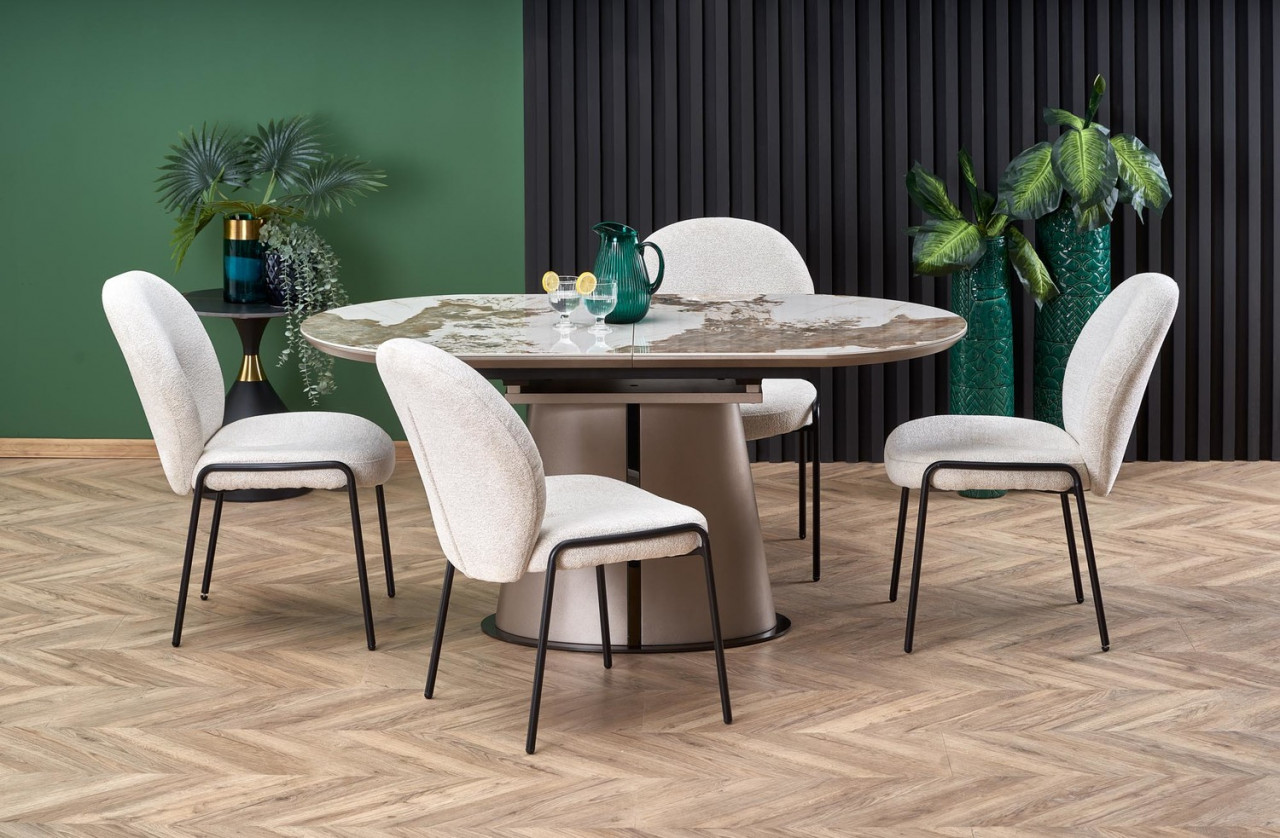 Poze Set masa extensibila Robinson + 4 scaune K507 crem