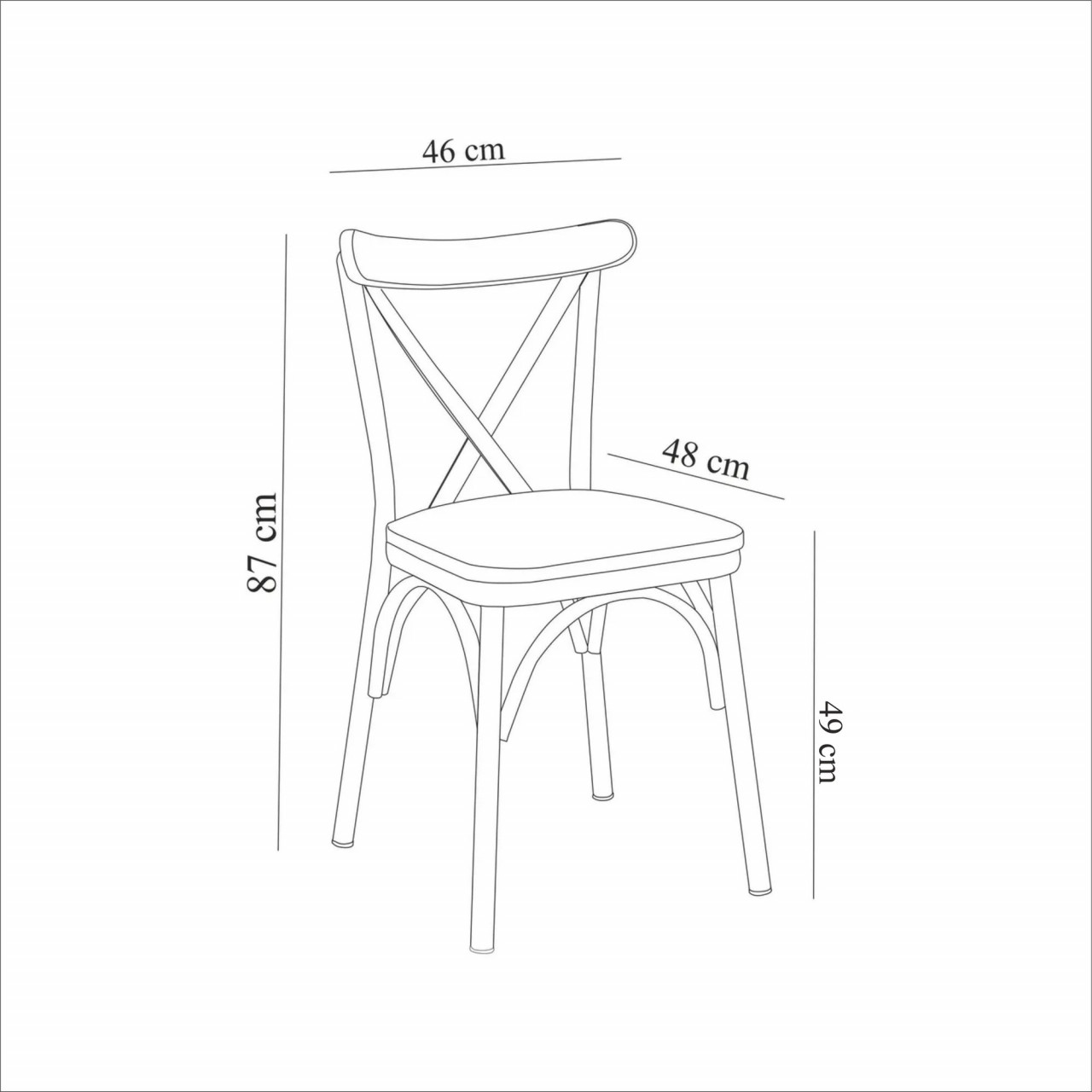 Poze Set masa extensibila si scaune (5 piese) OLİVER AÇL. KARİNA-BLACK