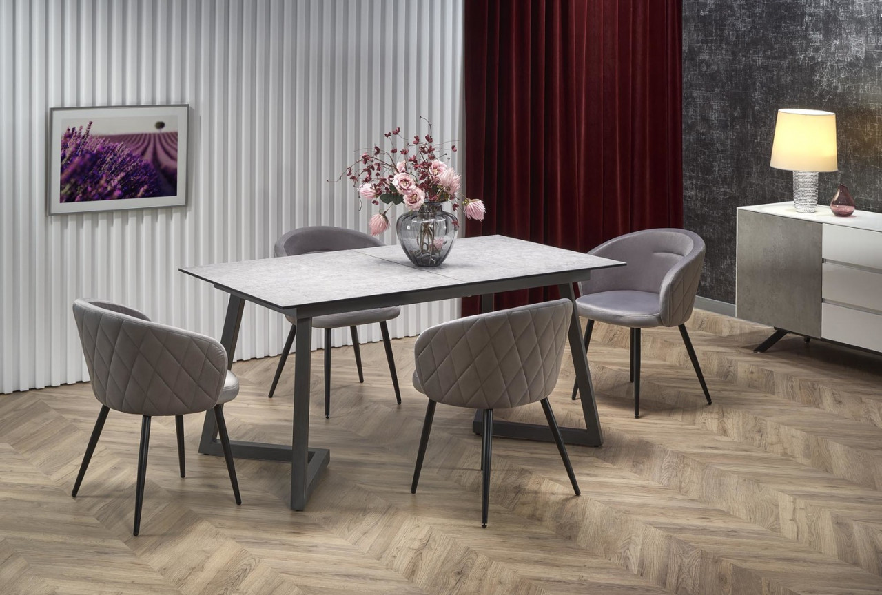 Poze Set masa extensibila Tiziano + 4 scaune K430 gri