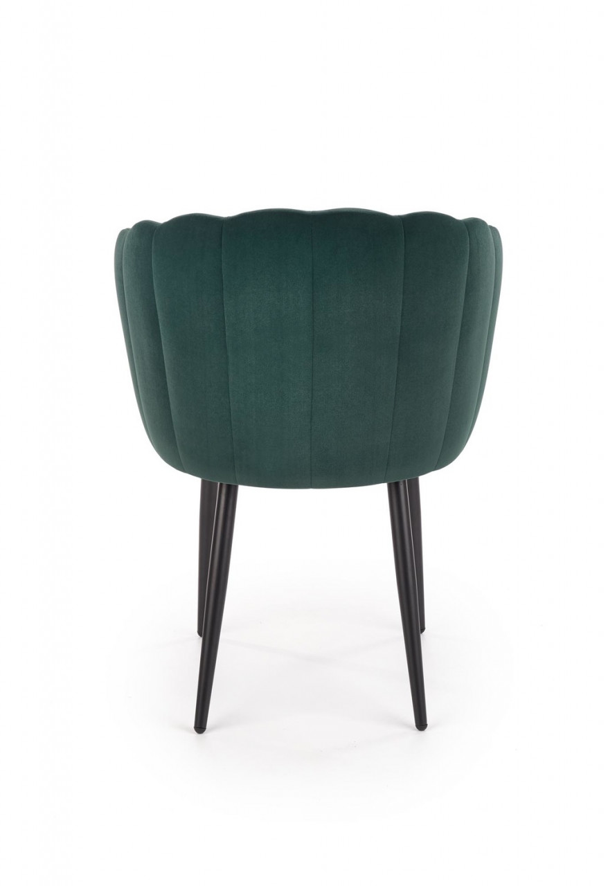 Poze Set masa rotunda Embos ø120 cm + 4 scaune K386 velvet verde