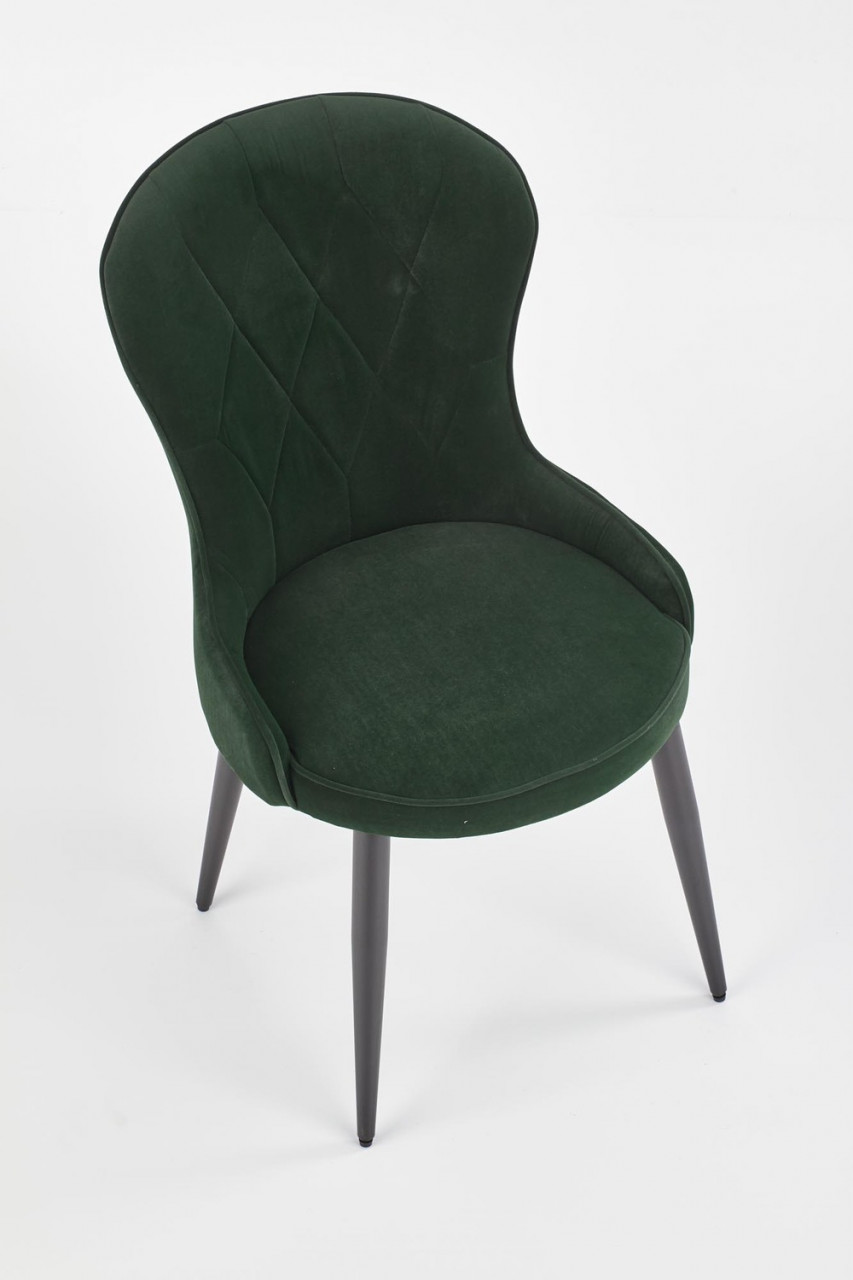 Poze Set masa rotunda Mozambik ø120 cm + 4 scaune K366 verde inchis