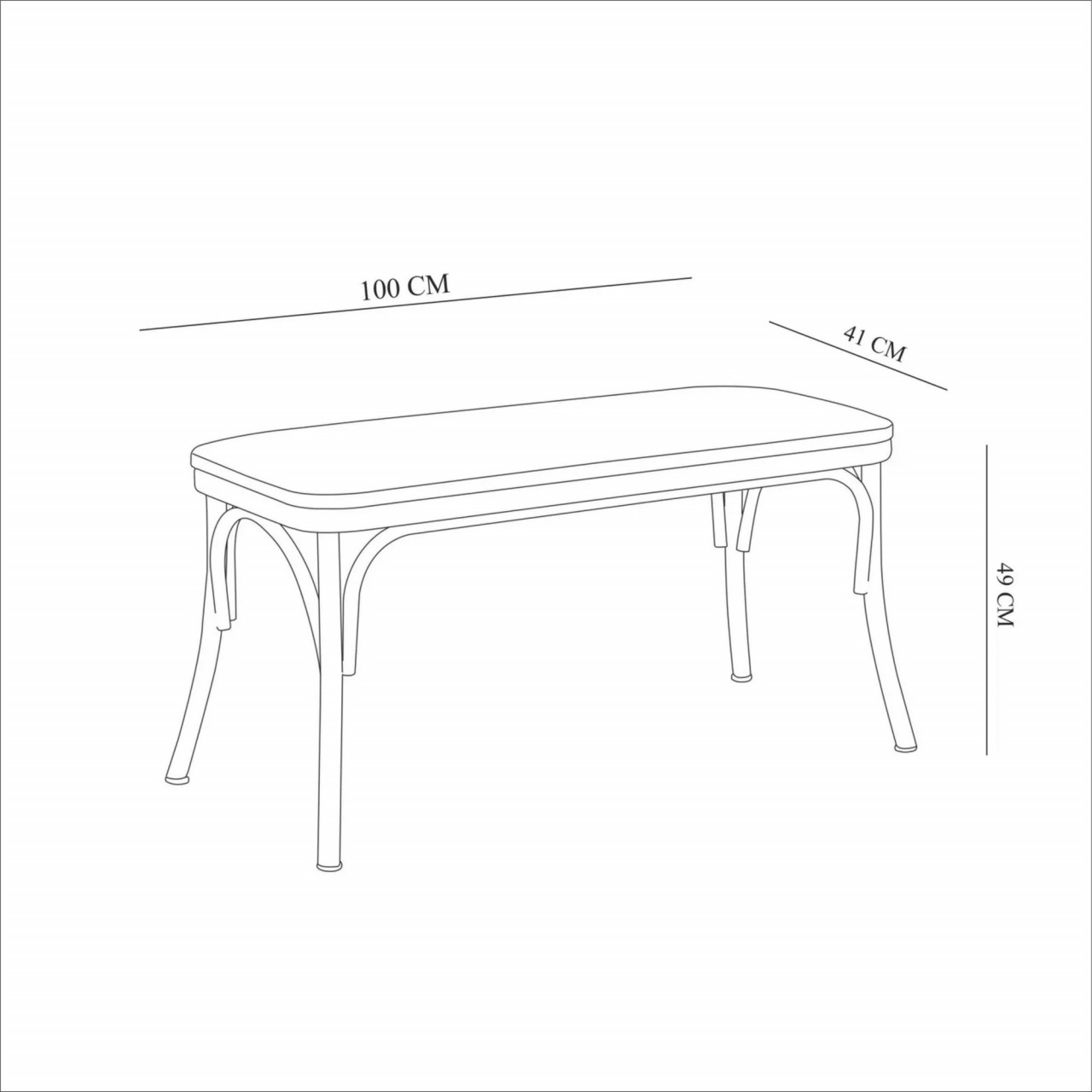 Poze Set masa si scaune (6 piese) OLİVER SBT.KARİNA-BLACK