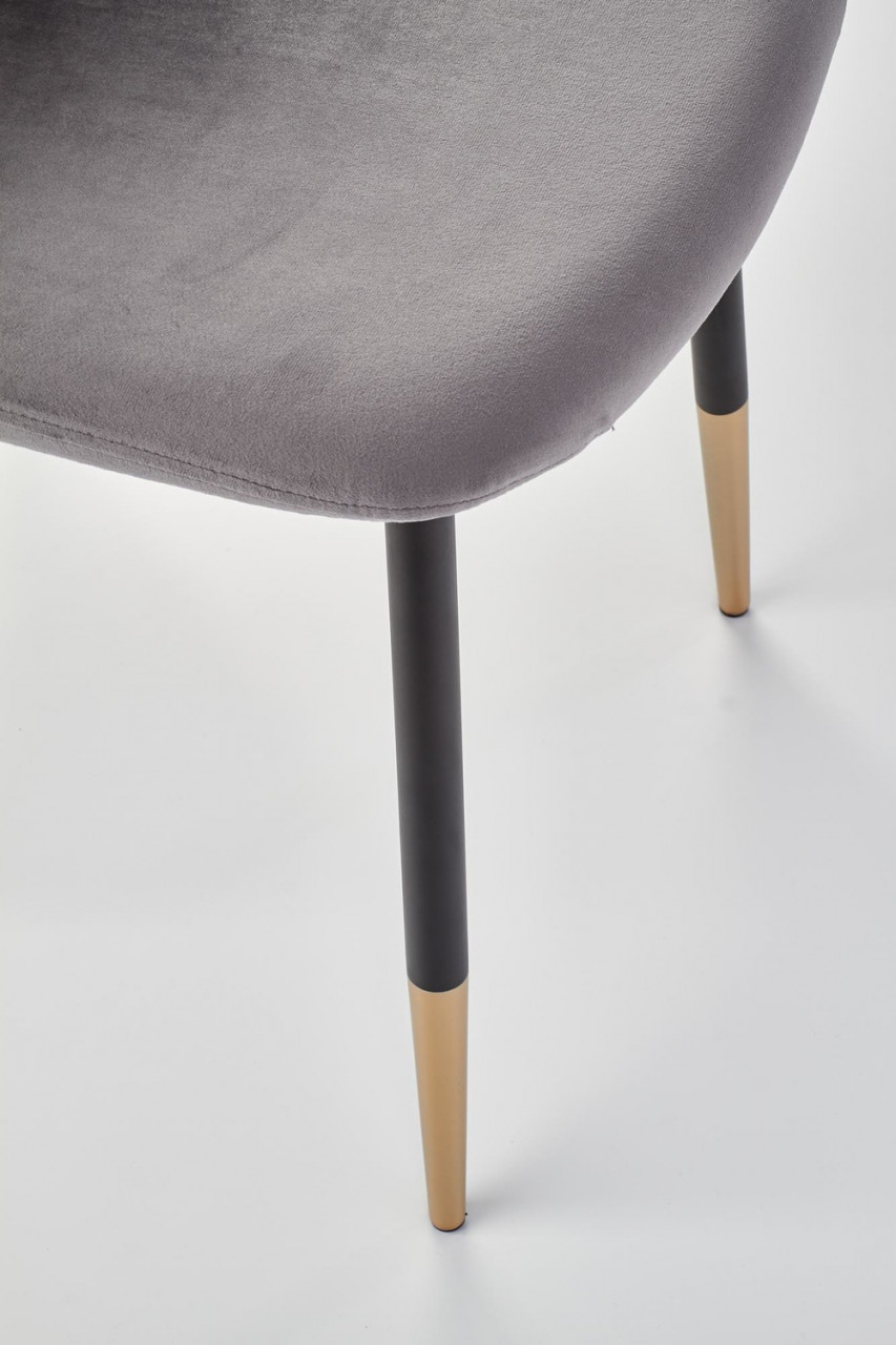 Poze Set masa Tripolis L120 cm + 4 scaune K379 gri/negru