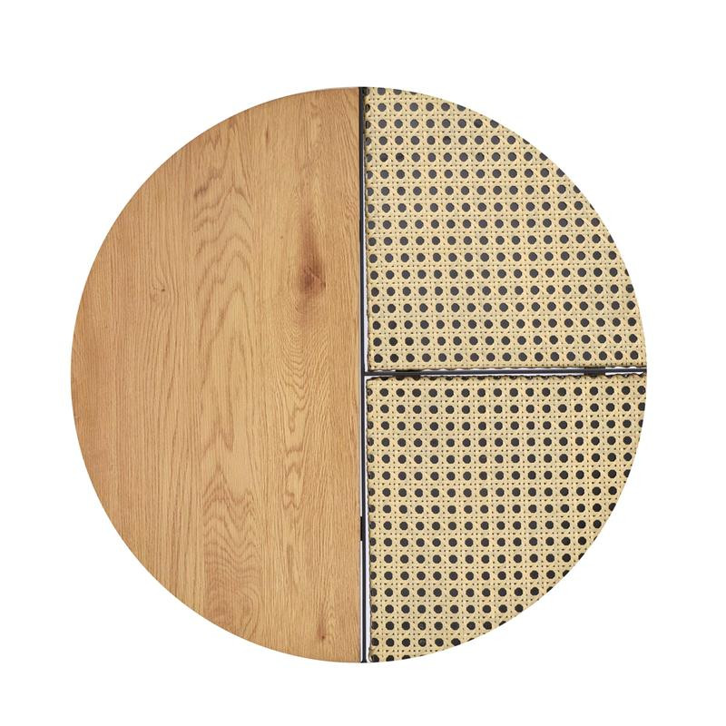 Poze Set mese de cafea Garmina stejar auriu + rattan