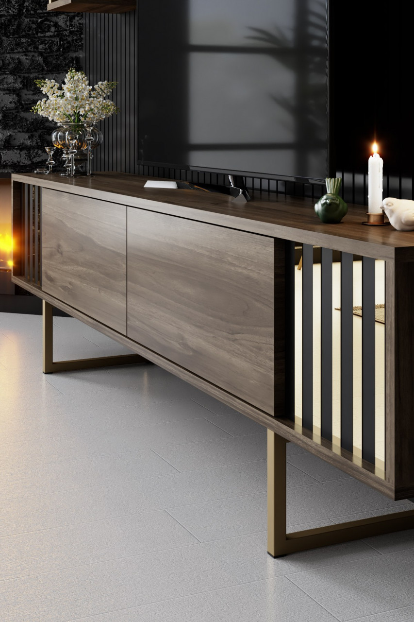 Poze Set mobilier living Gold Line nuc / auriu
