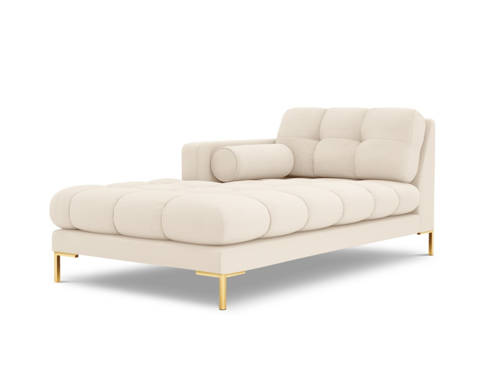 Poze Sezlong tapitat Bali picioare gold – L185 x l102 x h75
