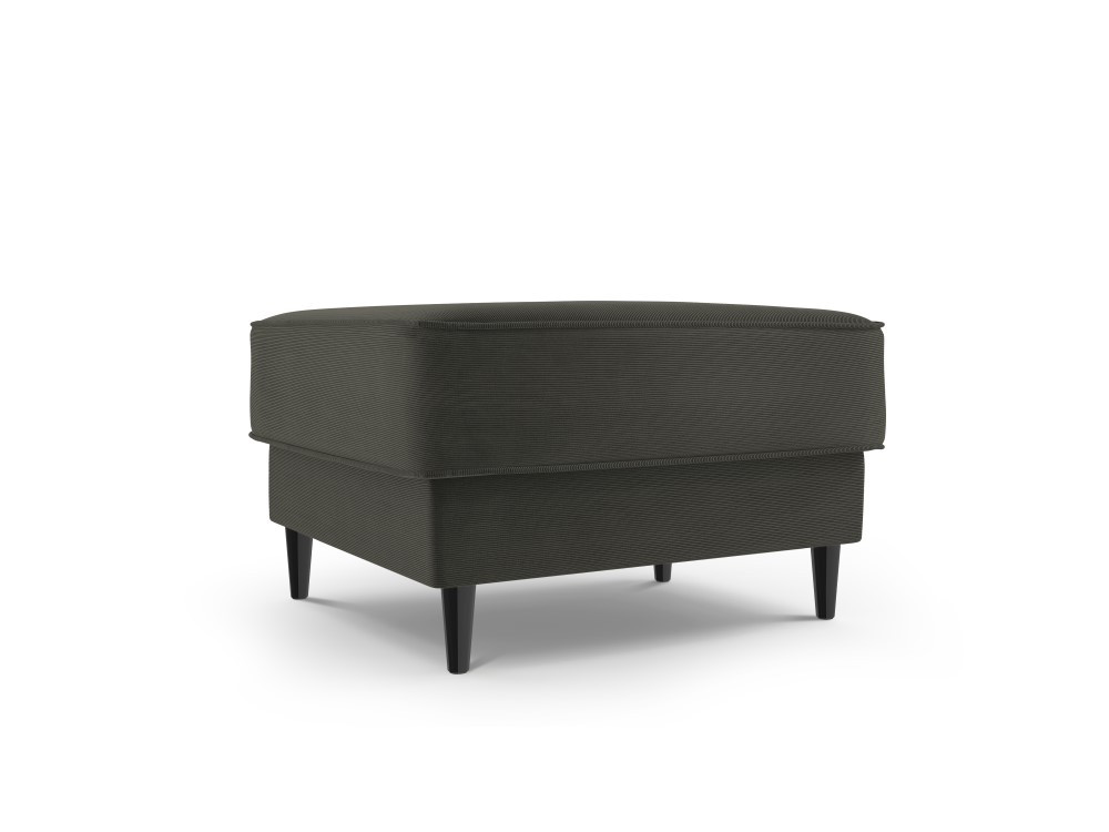 Poze Taburet Fano tapitat velvet/picioare negre – L64 x l64 x h44