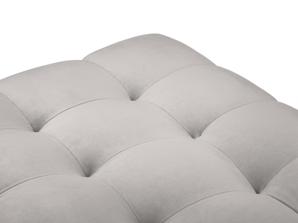 Poze Taburet tapitat Bali velvet/picioare negre – L60 x l60 x h41