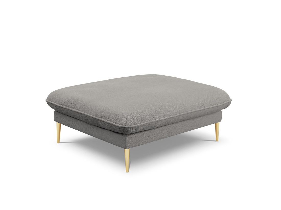 Poze Taburet tapitat Vienna plusat/picioare gold – L100 x l80 x h43 cm