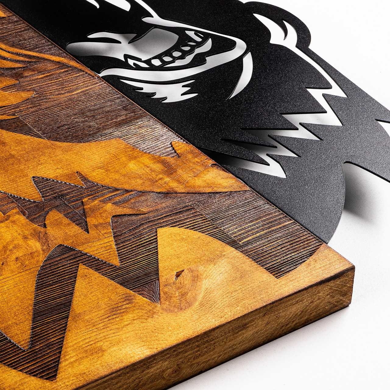 Poze Accesoriu decorativ de perete din lemn Ayi 2