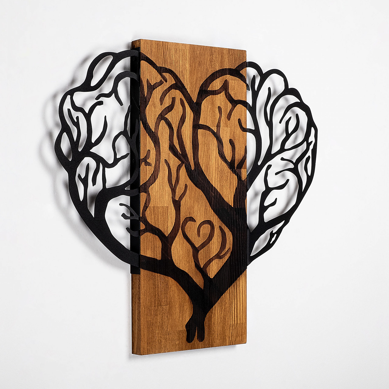 Poze Accesoriu decorativ de perete din lemn Brain tree