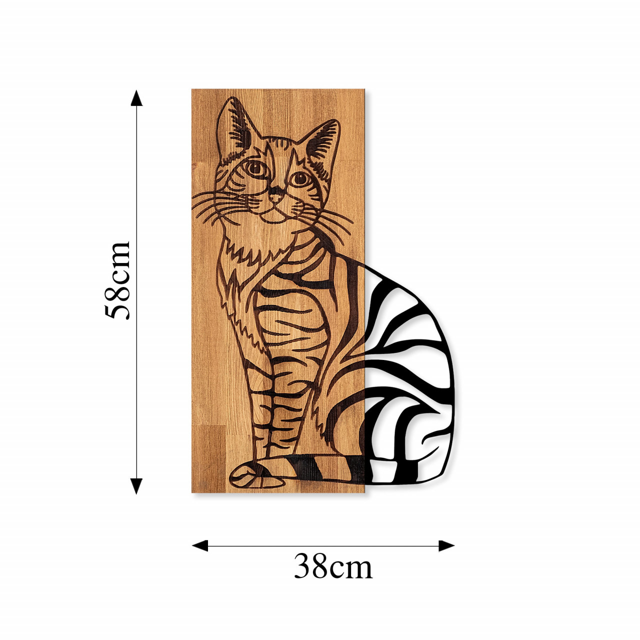 Poze Accesoriu decorativ de perete din lemn Cat 10