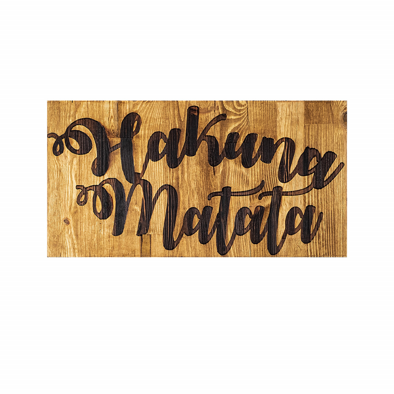 Poze Accesoriu decorativ de perete din lemn Hakuna Matata motto