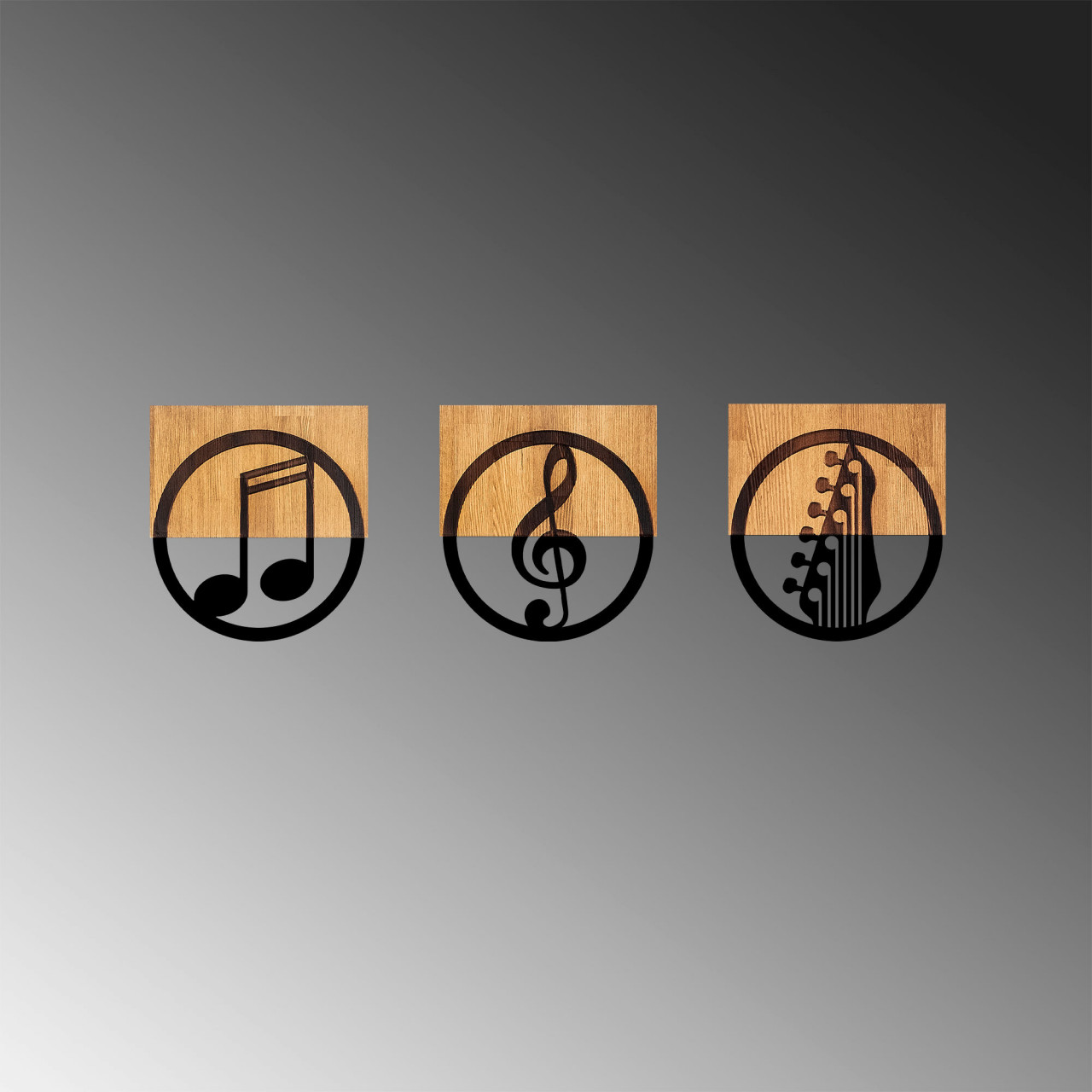 Poze Accesoriu decorativ de perete din lemn Just Music - 334