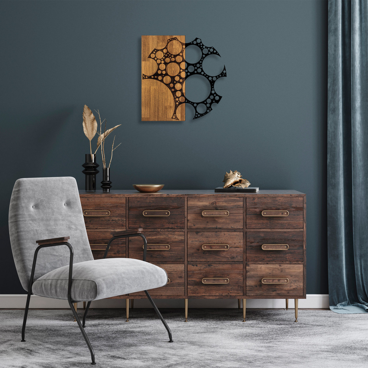 Poze Accesoriu decorativ de perete din lemn MA-284