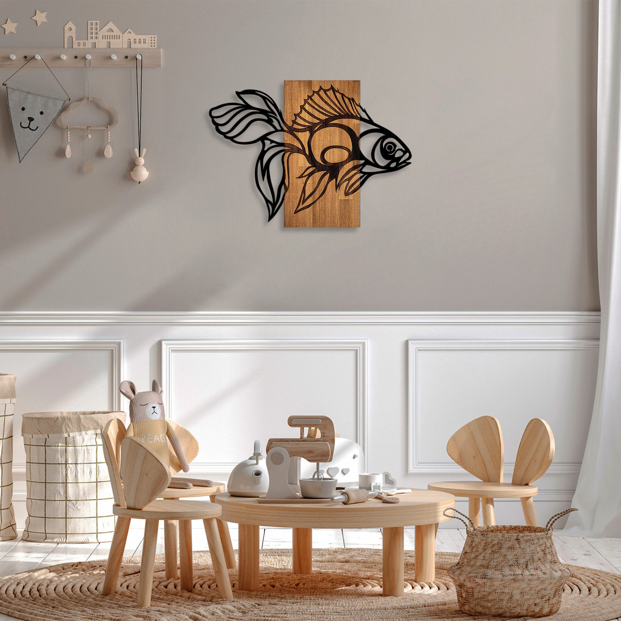 Poze Accesoriu decorativ de perete din lemn MA-306