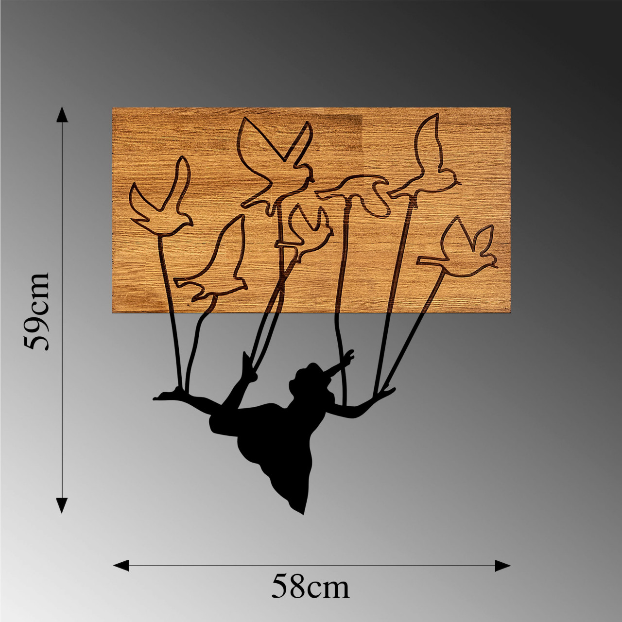 Poze Accesoriu decorativ de perete din lemn MA-310