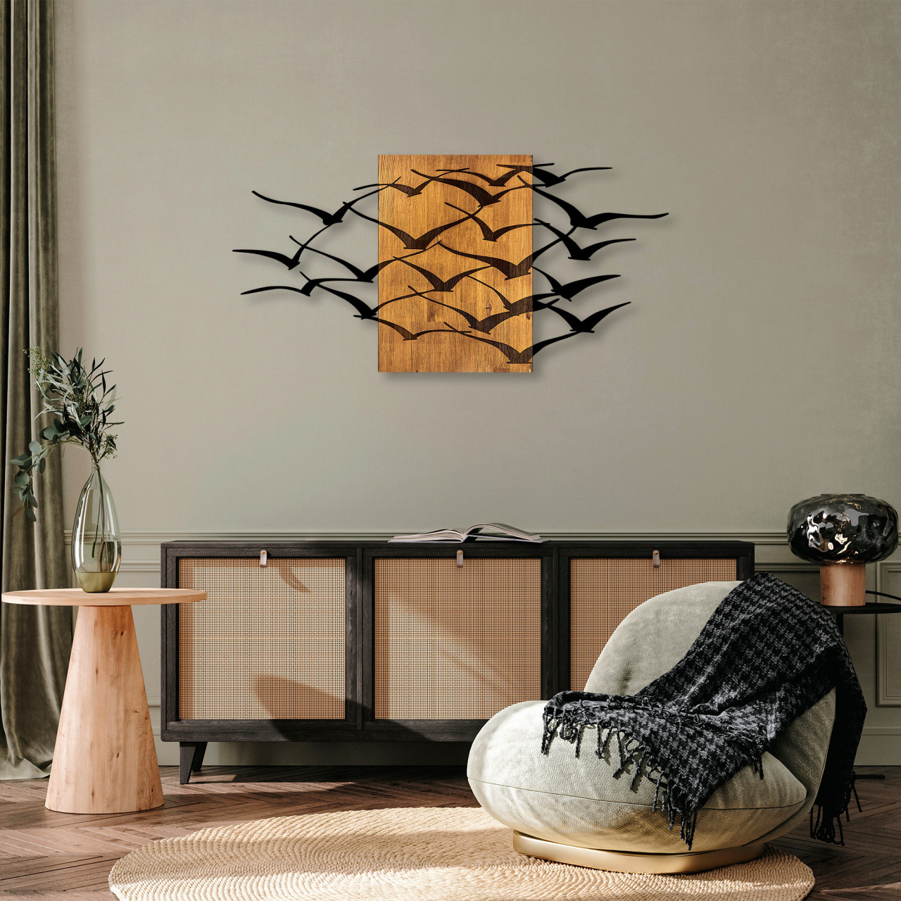 Poze Accesoriu decorativ de perete din lemn MA-313