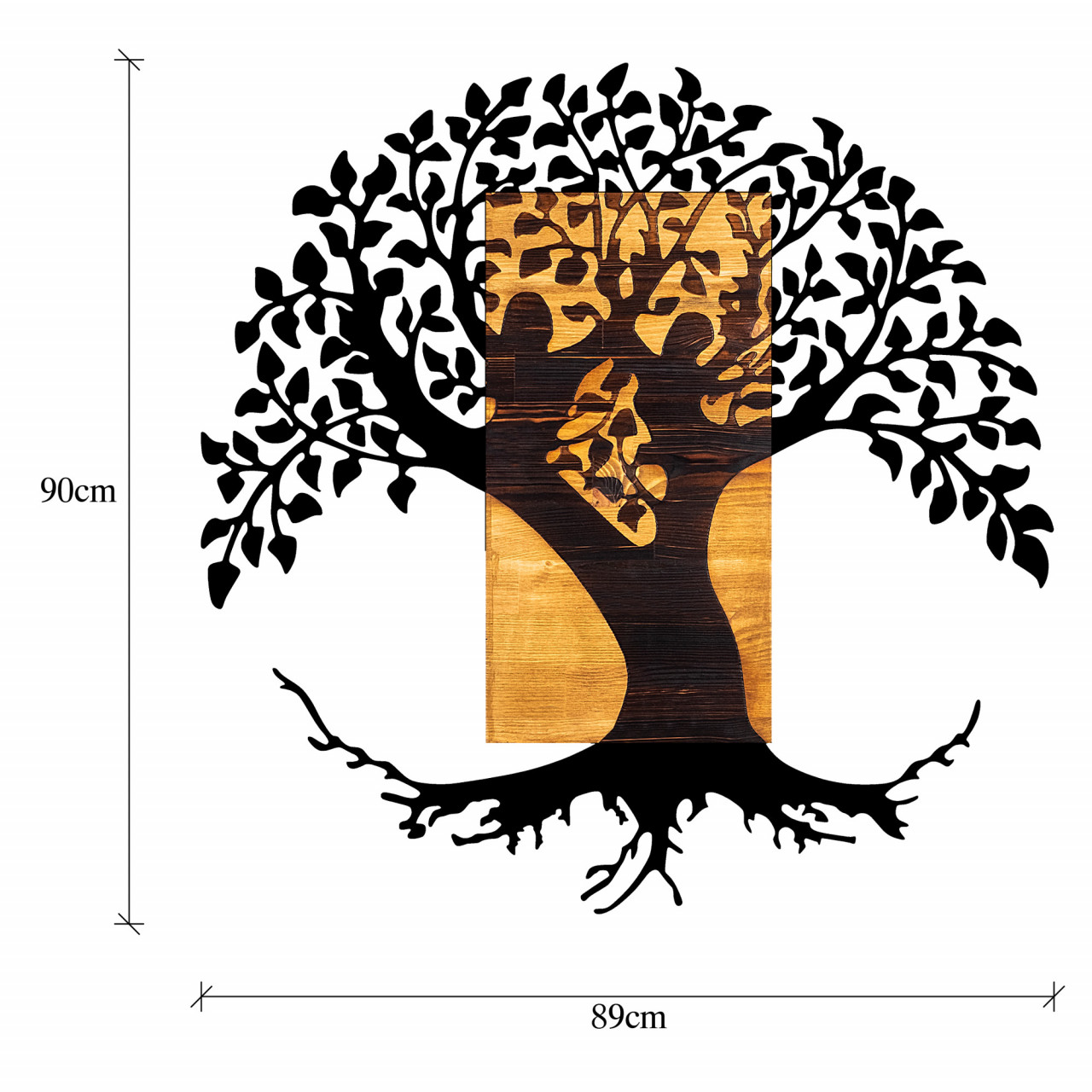 Poze Accesoriu decorativ de perete din lemn Monument Tree