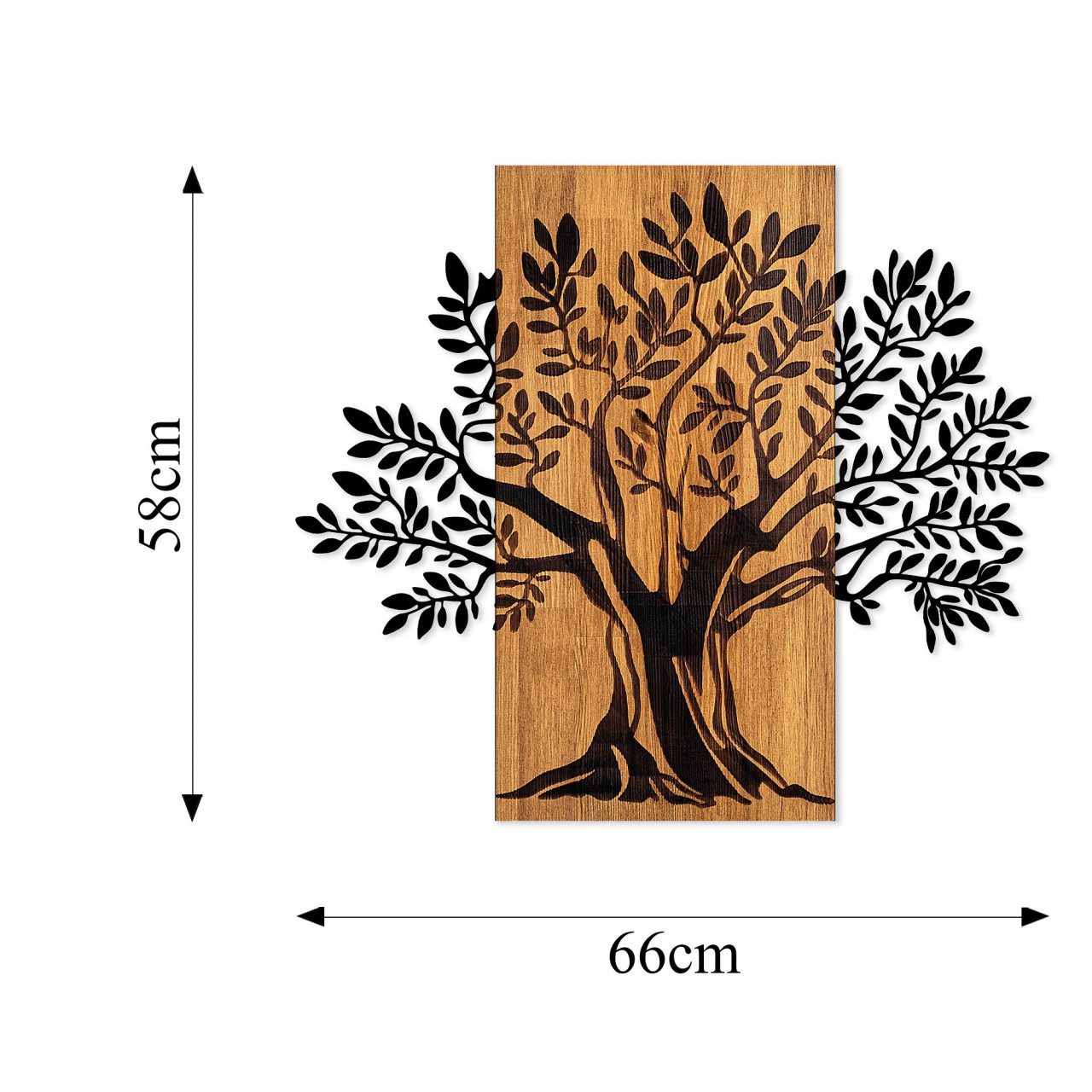 Poze Accesoriu decorativ de perete din lemn Monumental Tree 2