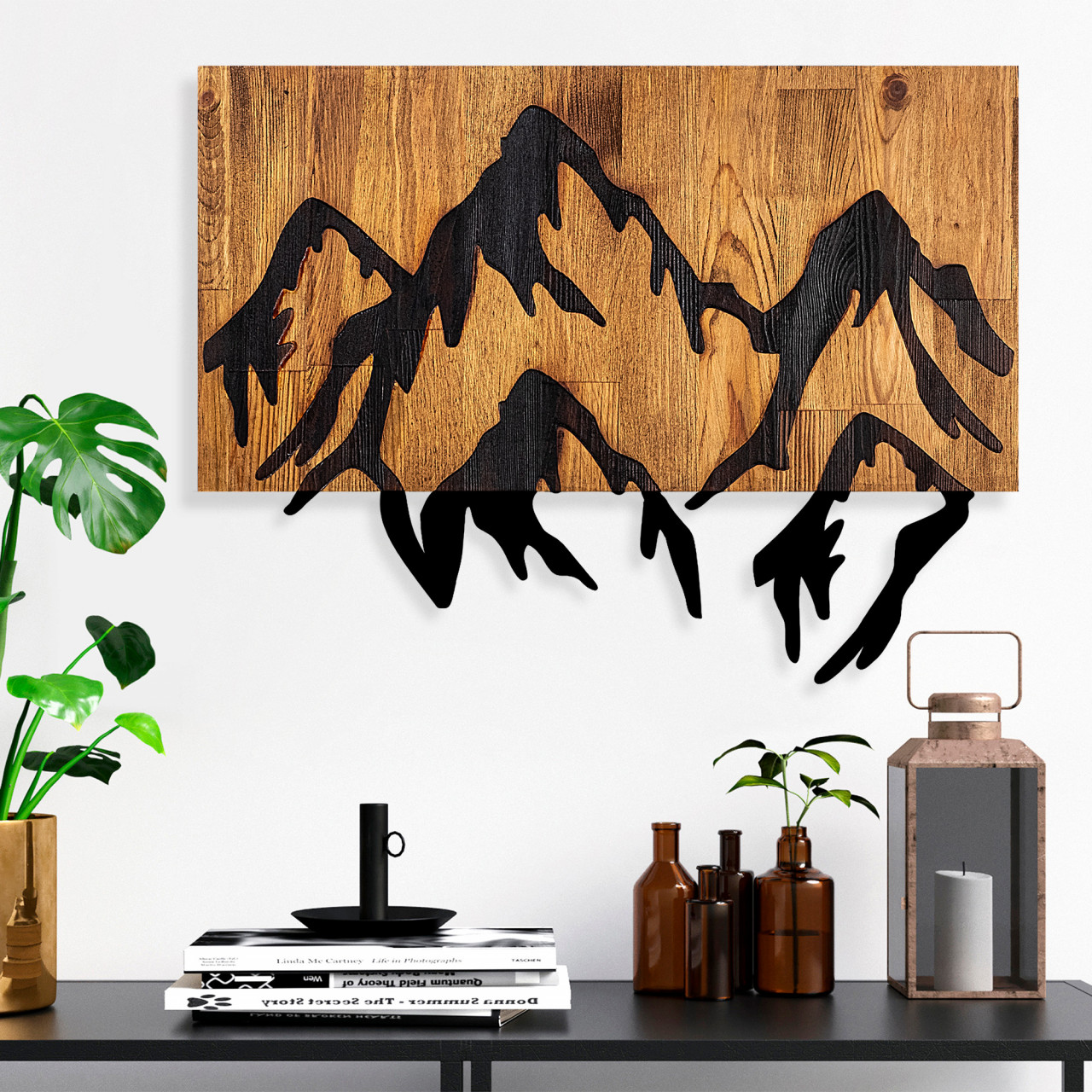 Poze Accesoriu decorativ de perete din lemn Mountain 5