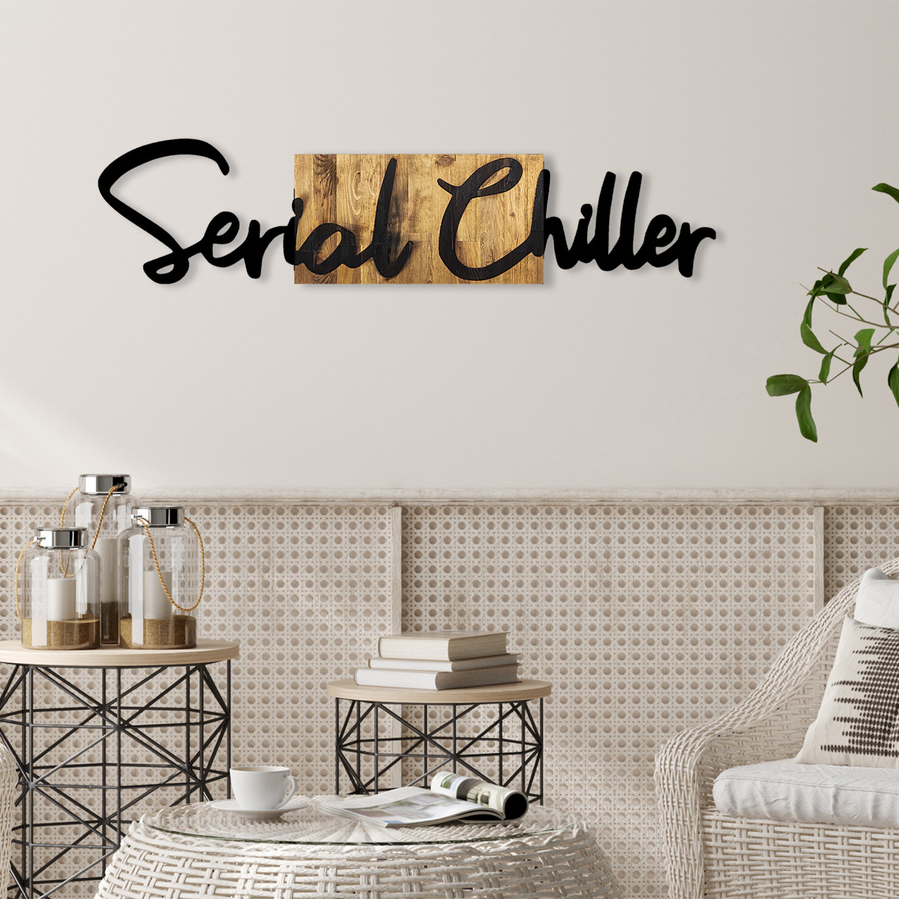 Poze Accesoriu decorativ de perete din lemn Serial Chiller 2