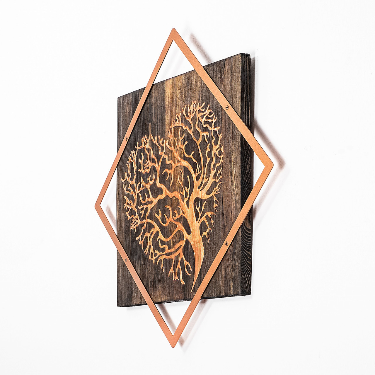 Poze Accesoriu decorativ de perete din lemn Tree v3