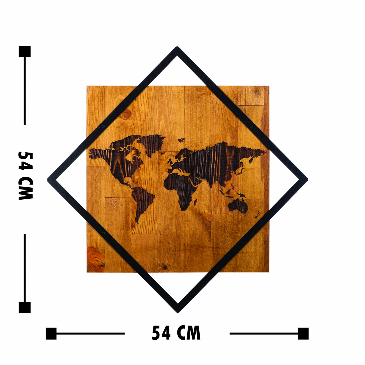 Poze Accesoriu decorativ de perete din lemn World 2