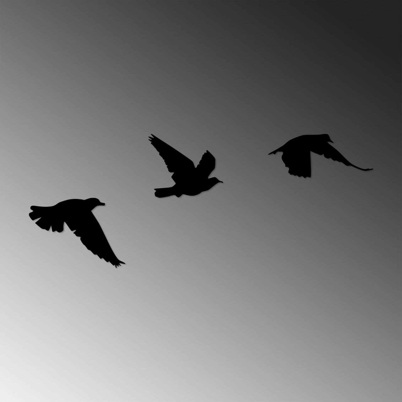 Poze Accesoriu decorativ de perete metalic Birds - 477