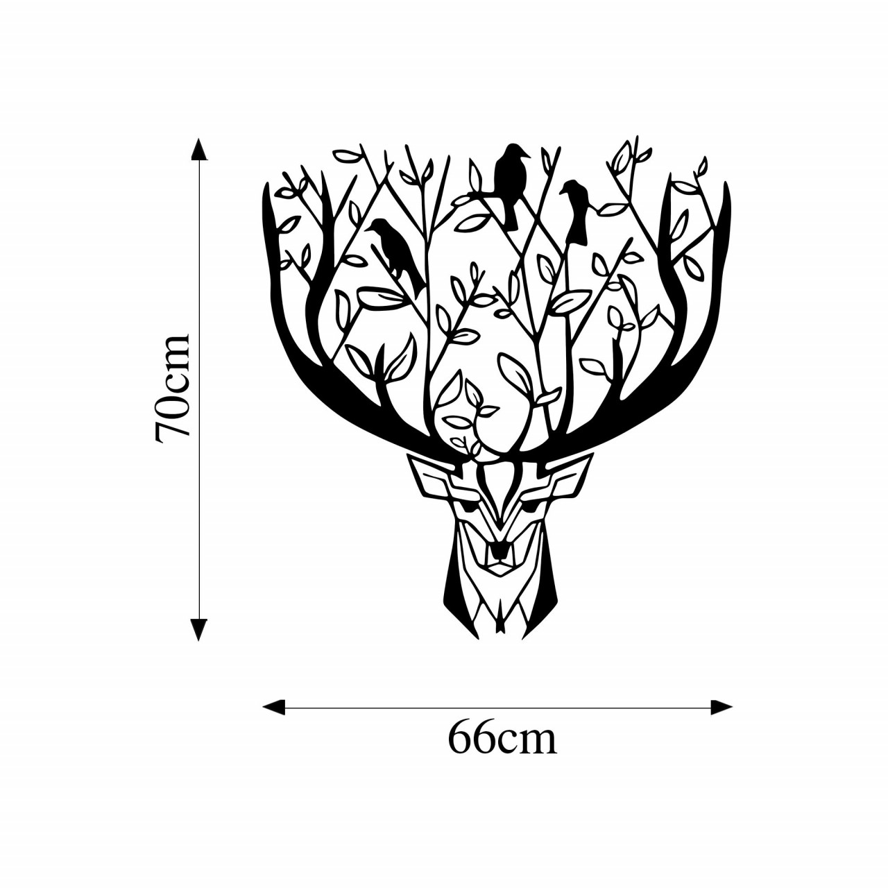 Poze Accesoriu decorativ de perete metalic Deer