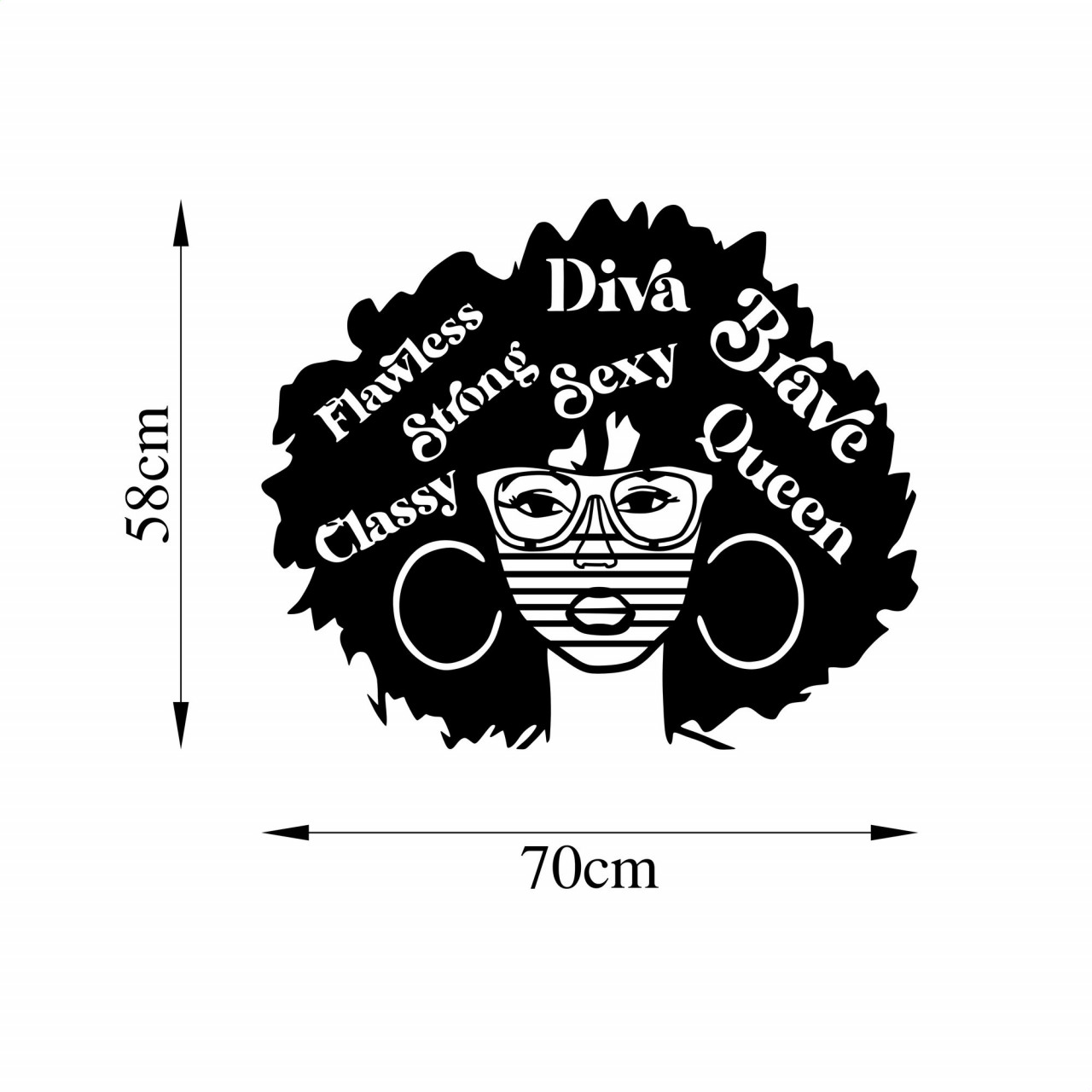 Poze Accesoriu decorativ de perete metalic Diva Classy - 474