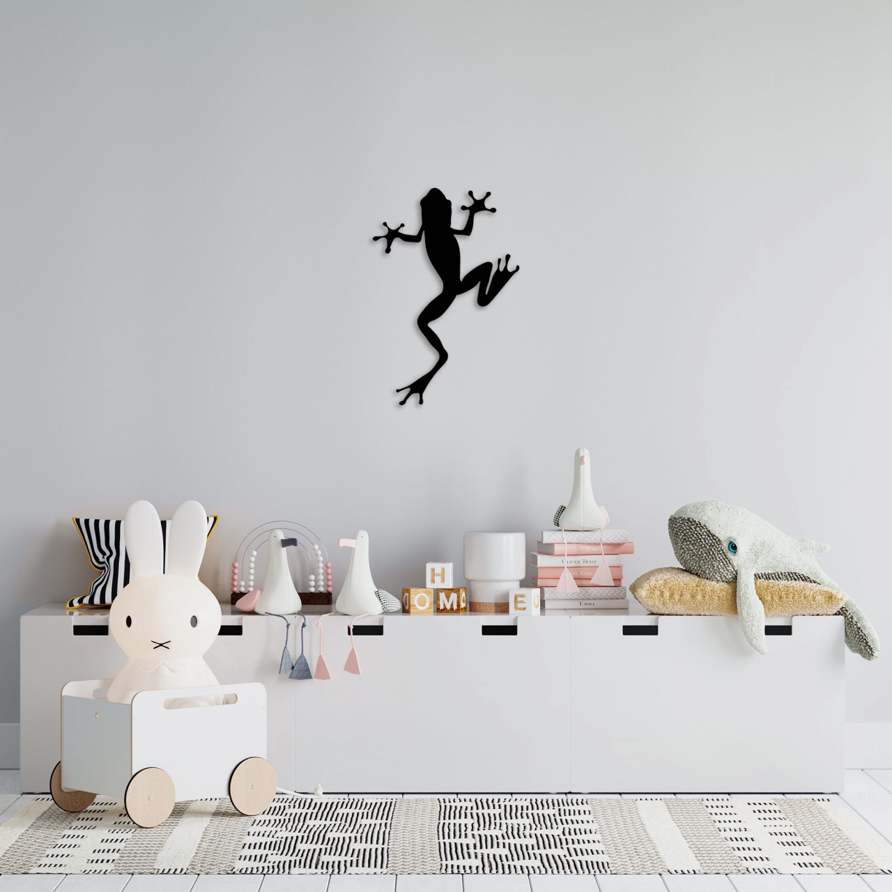 Poze Accesoriu decorativ de perete metalic Frog - 296