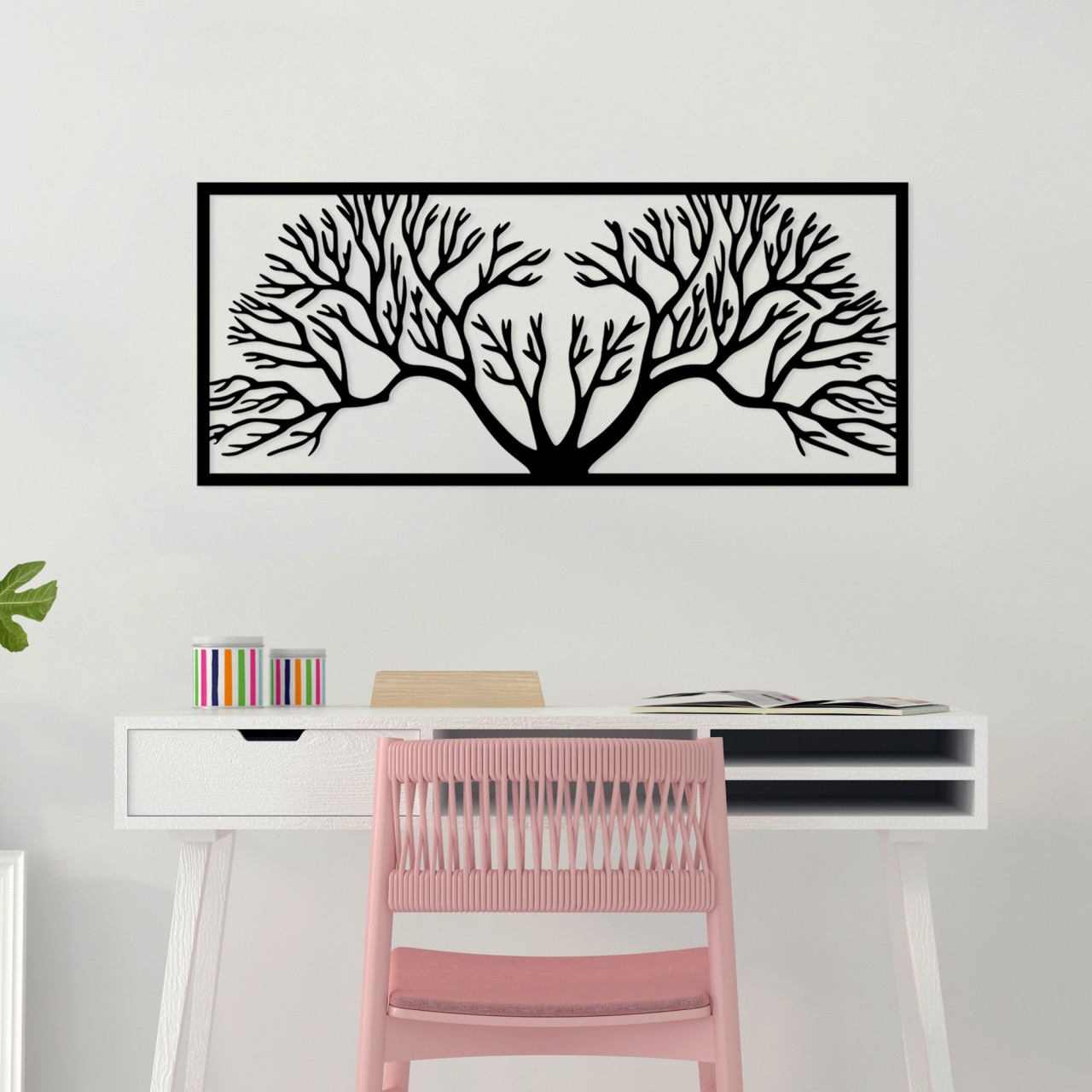 Poze Accesoriu decorativ de perete metalic Horn Tree