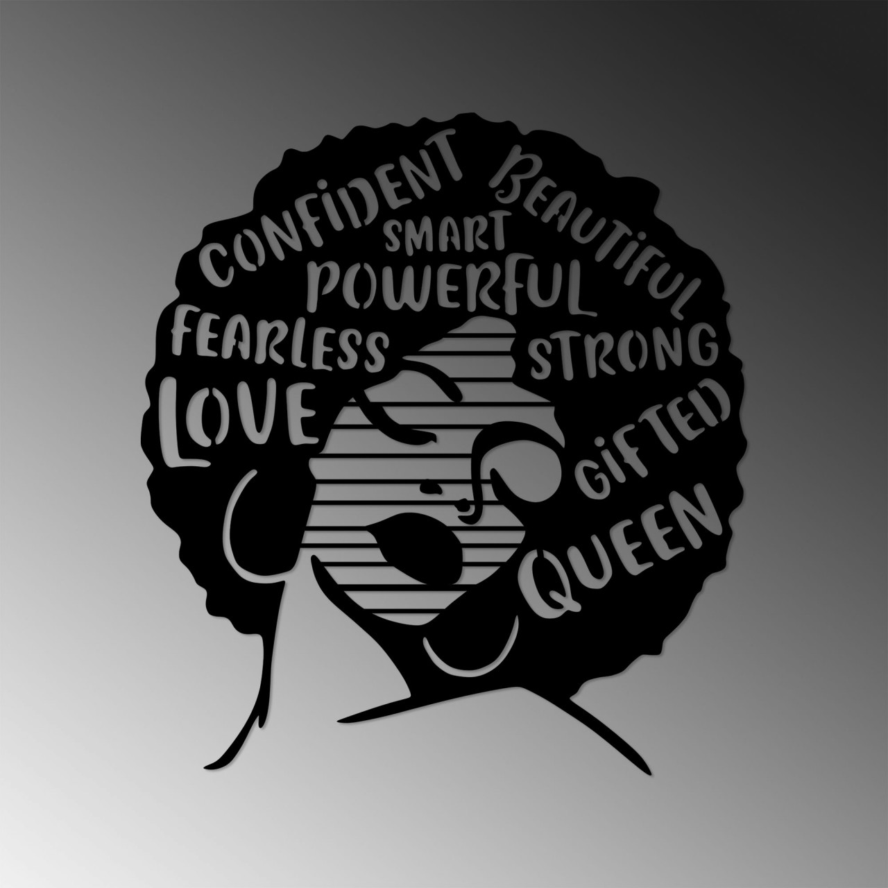 Poze Accesoriu decorativ de perete metalic Love Fearless Smart - 473