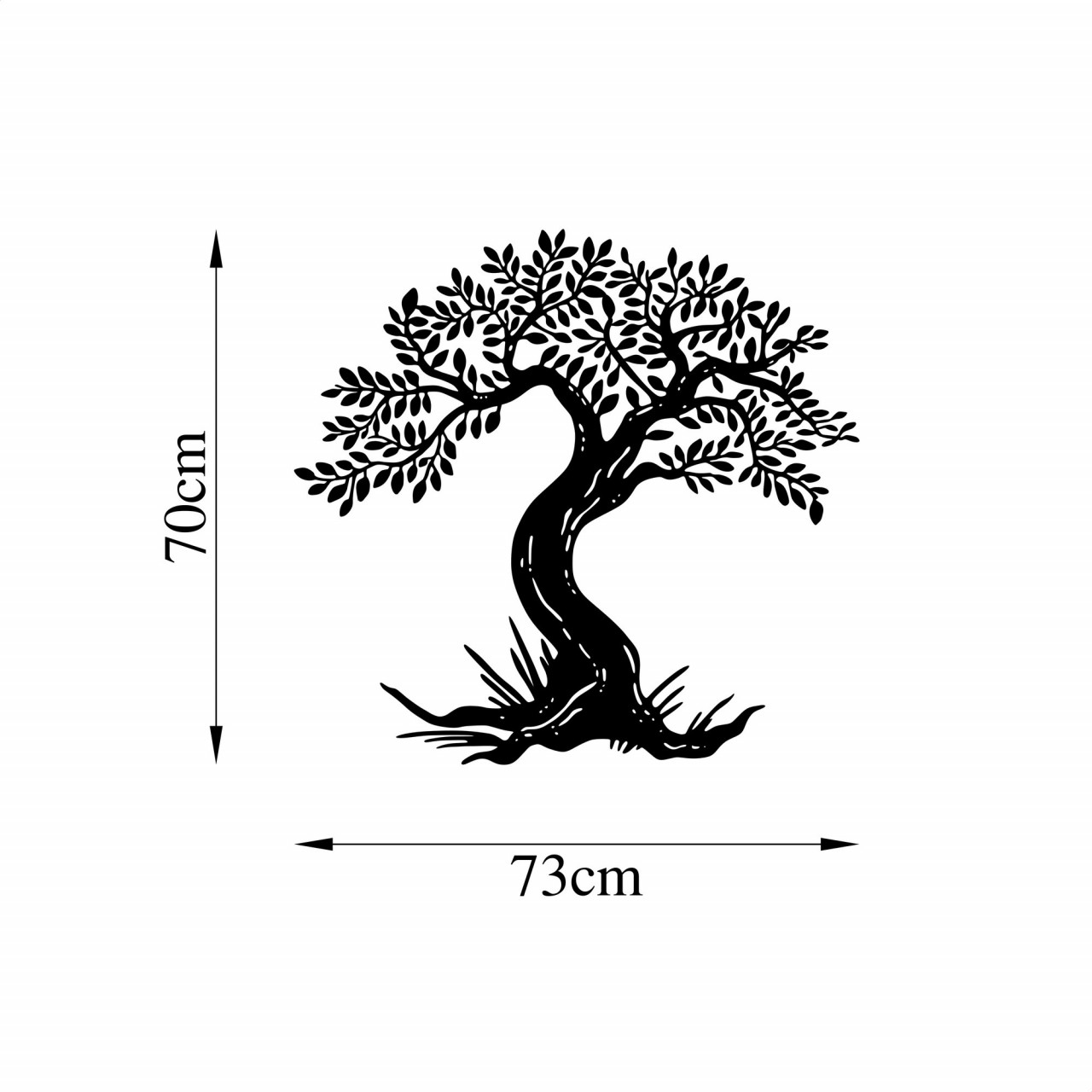 Poze Accesoriu decorativ de perete metalic Monumental Tree 12