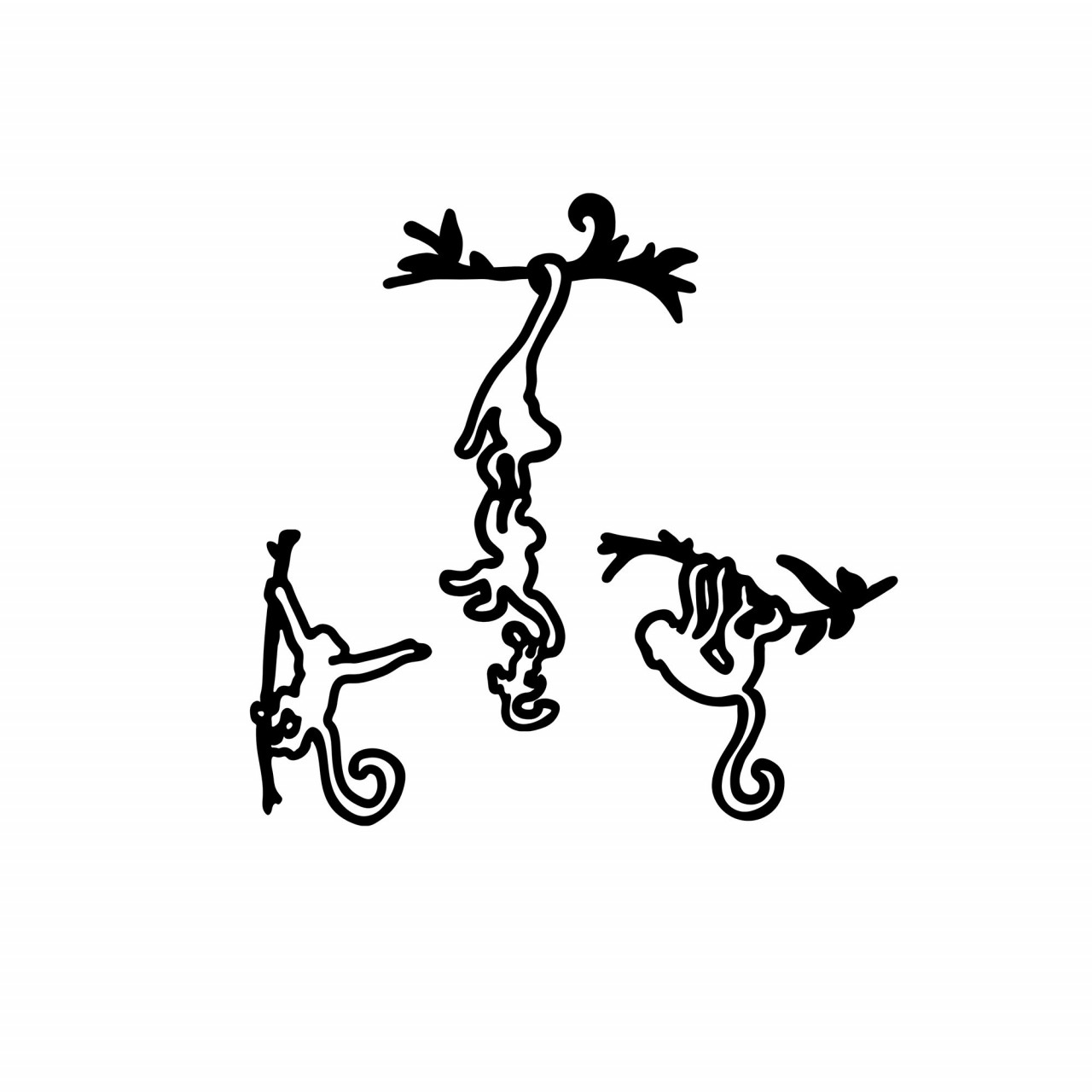 Poze Accesoriu decorativ de perete metalic Naughty Monkeys - 299