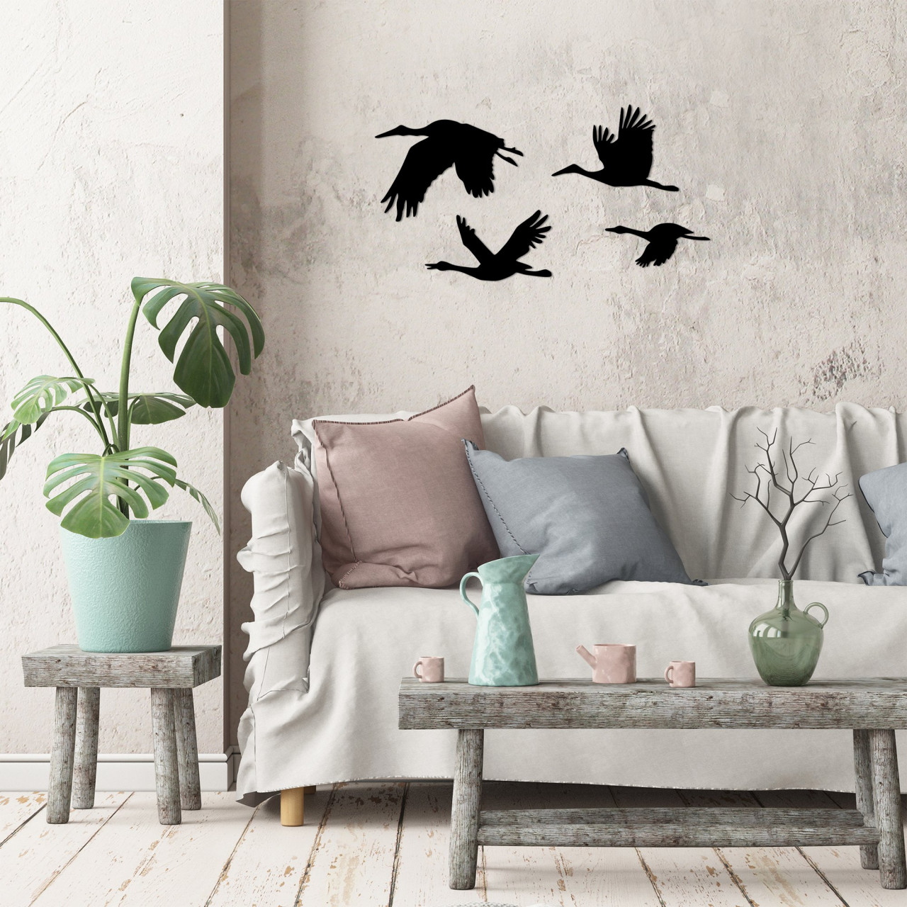 Poze Accesoriu decorativ de perete metalic Stork